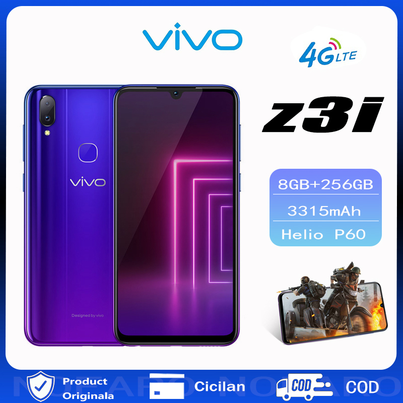 VIVO Z3i Ram-ROM 6/128GB-8/256GB layar 6.3 inci MediaTek Helio P60 3315mAh Battrry