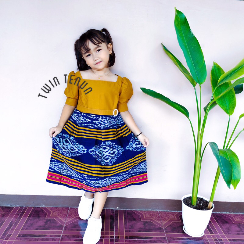 TWIN TENUN / Baju tenun anak, baju tenun murah, dress, dres anak, tenun, dres murah, gaun anak, baju