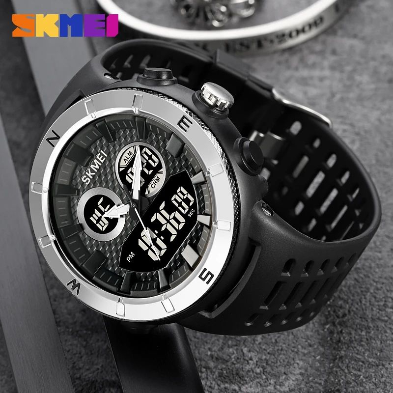 SKMEI 2014 Jam Tangan Pria Digital Analog Anti Air 5 Bar WATCHKITE WKOS