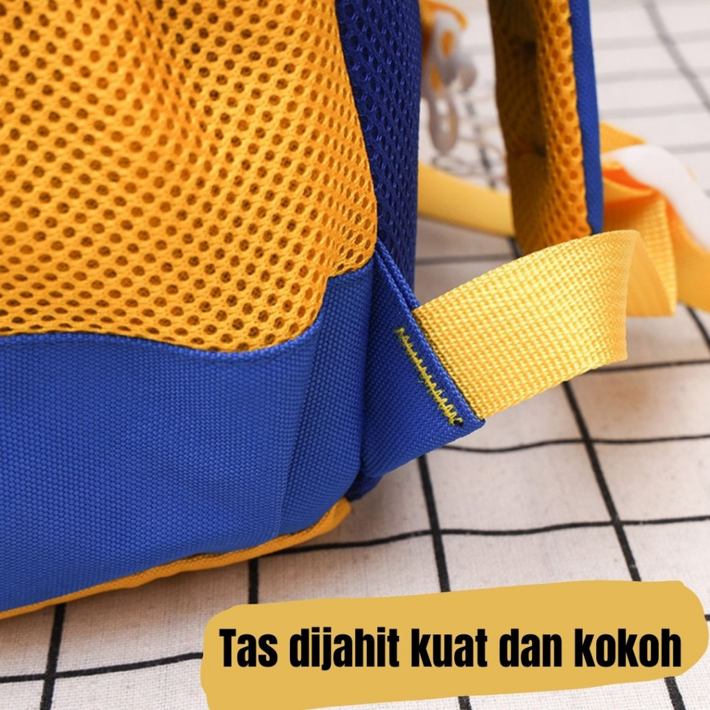 [M.Toys] Tas Ransel Sekolah buat TK sampai SD Warna Cerah Karakter Lucu Kualitas Import Premium -M0223