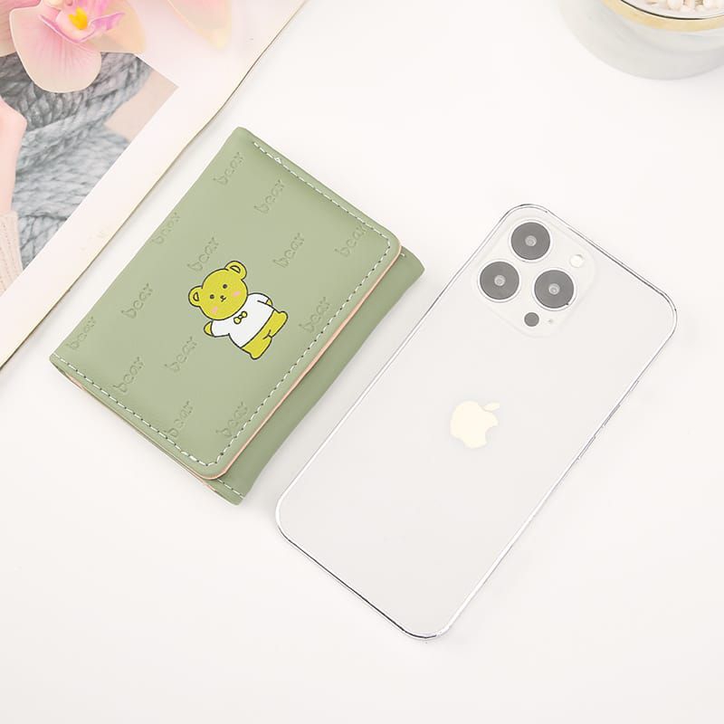 DW-15 Dompet  Wanita Lipat Mini Bear