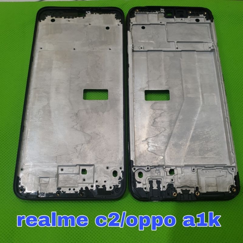 frame tulang tengah lcd oppo a1k realme c2 new