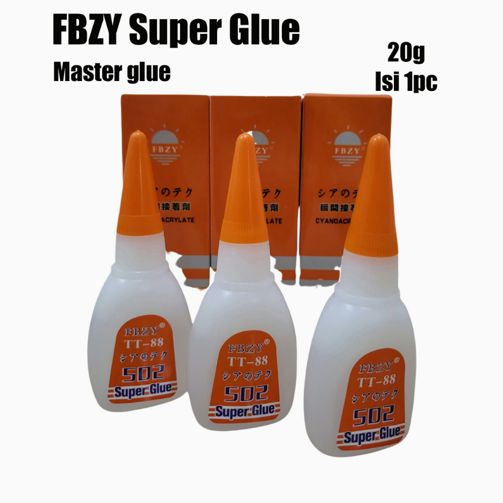 

FBZY Lem super glue orange 20gLem Korea kualitas super / Korea Super Glue / Lem Besi / Lem CYANDACRYLATE / Lem panas cepat kering / Lem Serbaguna 20g-Masterglue 864