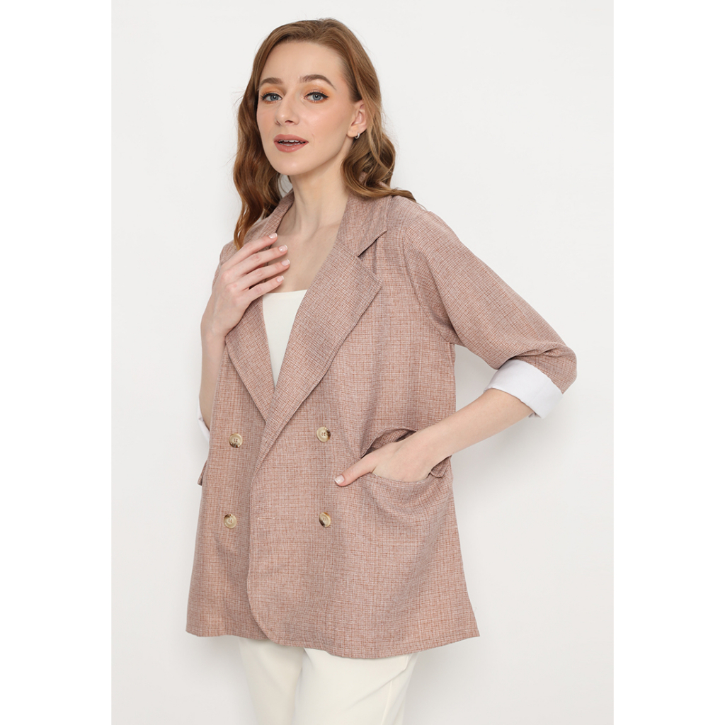 Mannequin Textured Buttoned Blazer