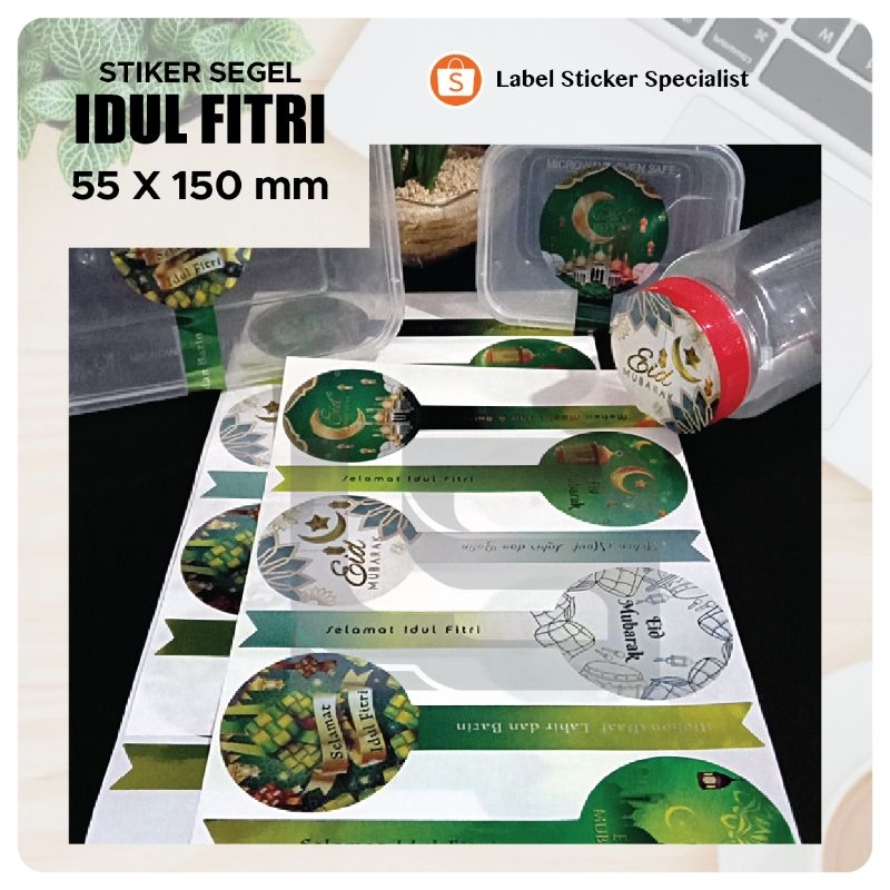 

Sticker Label Idul Fitri / Segel Toples Kue Kering