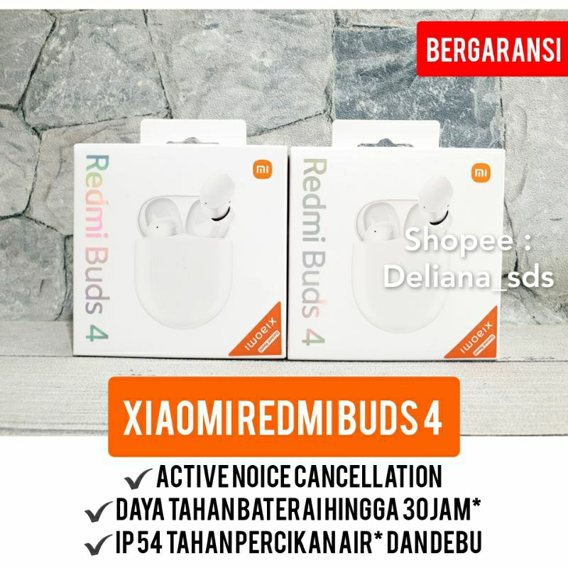 Xiaomi Redmi Buds 4 Garansi Resmi 6 Bulan Tws Xiaomi Redmi Buds 4 Tws Redmi Buds 4 Headset Bluetooth