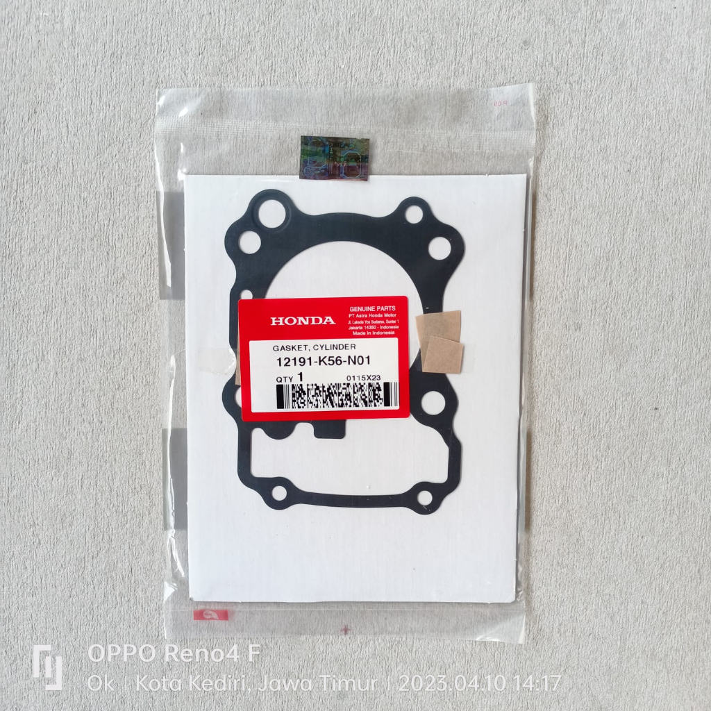 Packing-Paking-Gasket Blok CB-150 CBR-150 Sonic-150 Supra-GTR Ori AHM