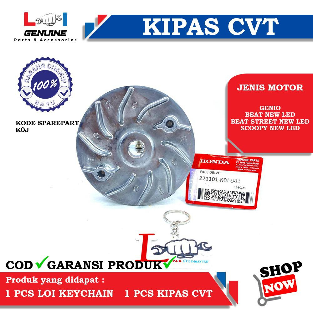 -LOI- KIPAS ROLLER CVT PULLY GENIO, BEAT STREET NEW LED, BEAT NEW LED, SCOOPY NEW LED