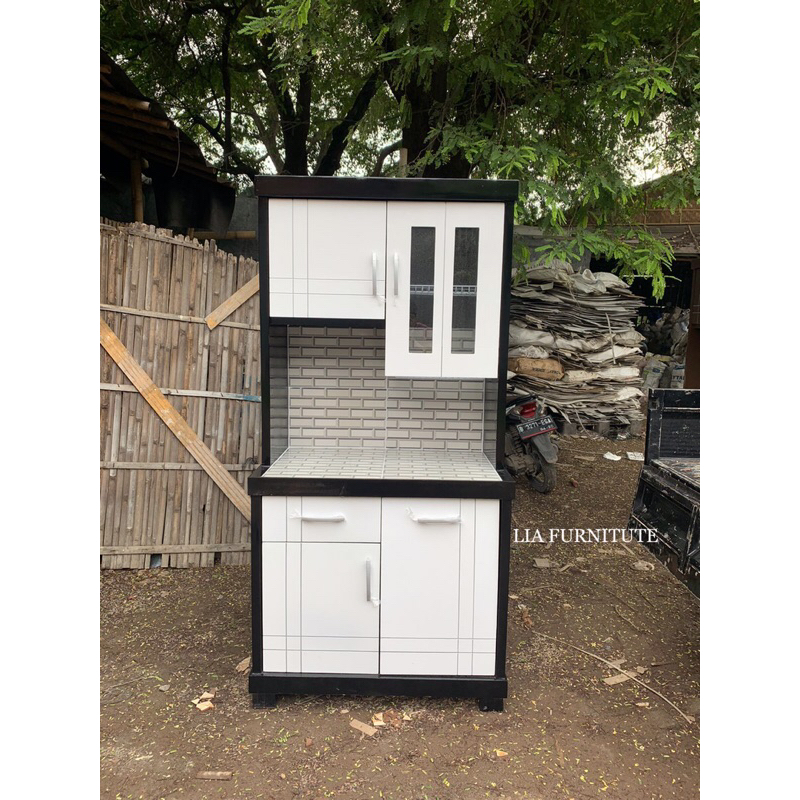 RAK PIRING LEMARI SAYUR LEMARI DAPUR 2 PINTU DAN 3 PINTU
