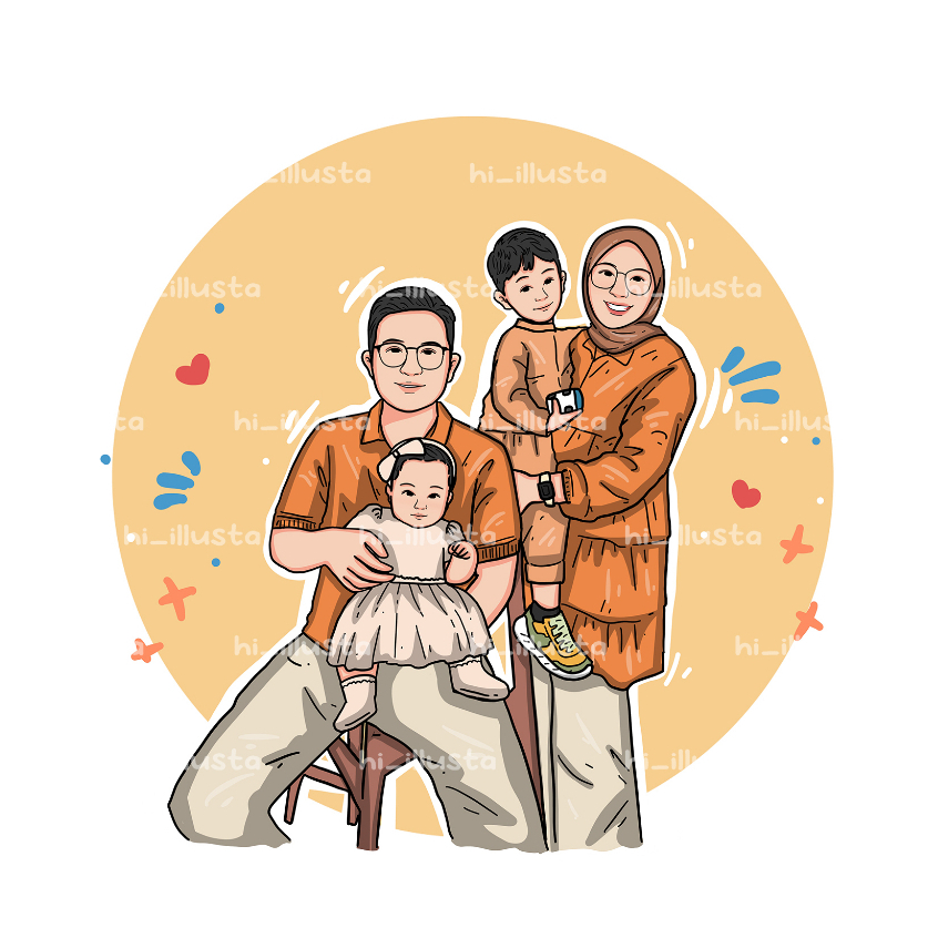 ilustrasi jadi cepat dalam waktu 1 jam / foto/ lucu/ kado foto/ gift