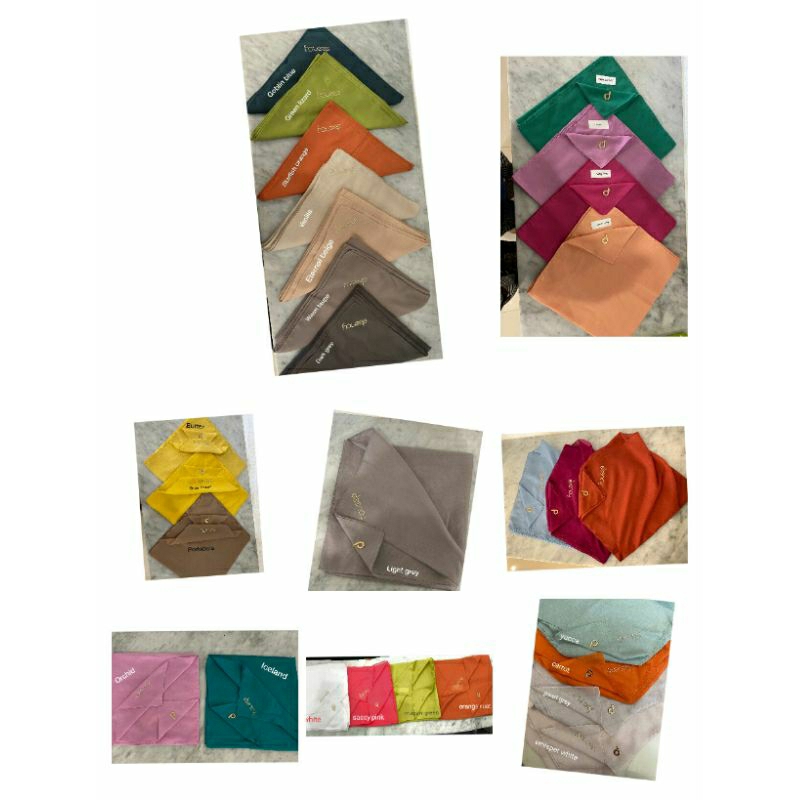 HIJAB DEENAY LIZA PIN D + MATTE GOLD SERIES ( GREEN LIZARD GOBLIN BLUE STARFISH ORANGE BEIGE WARM TA