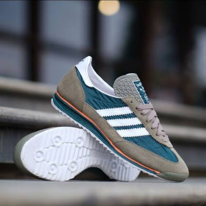 sepatu sneakers pria adidas sl72 olive green