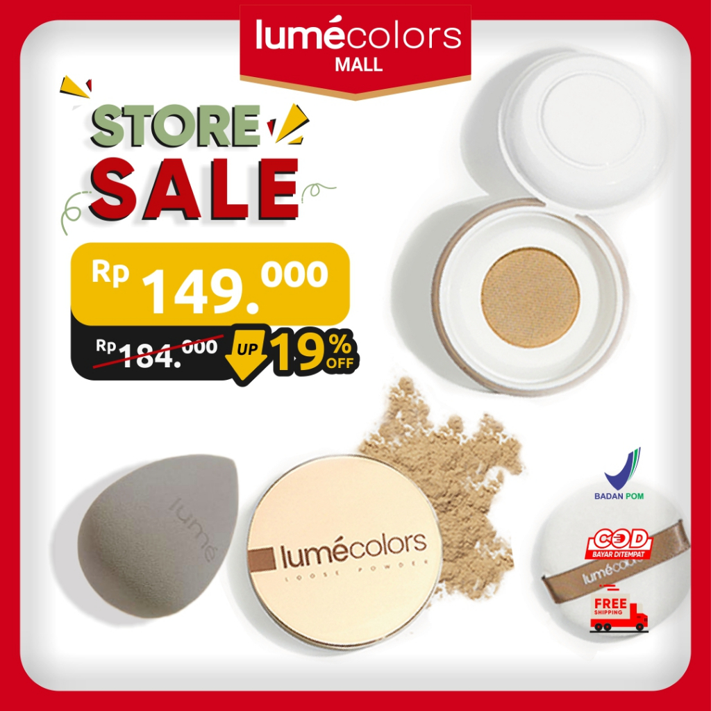 Lumecolors Loose Powder Pore Blurring Effect Bedak Lumecolors