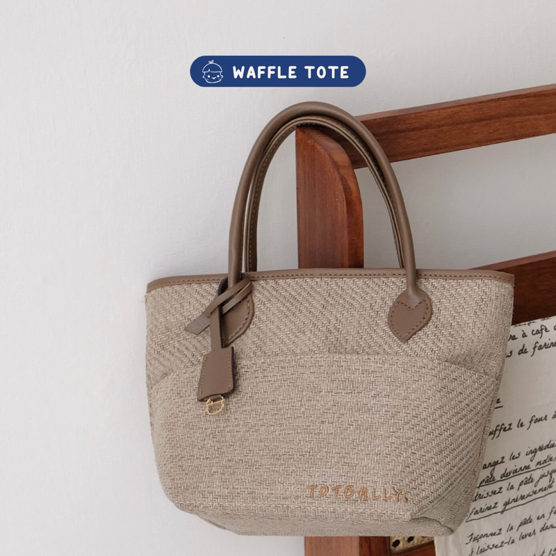 Toteally Waffle Tote | Top Handle Bag, Sling Bag, Tas Selempang