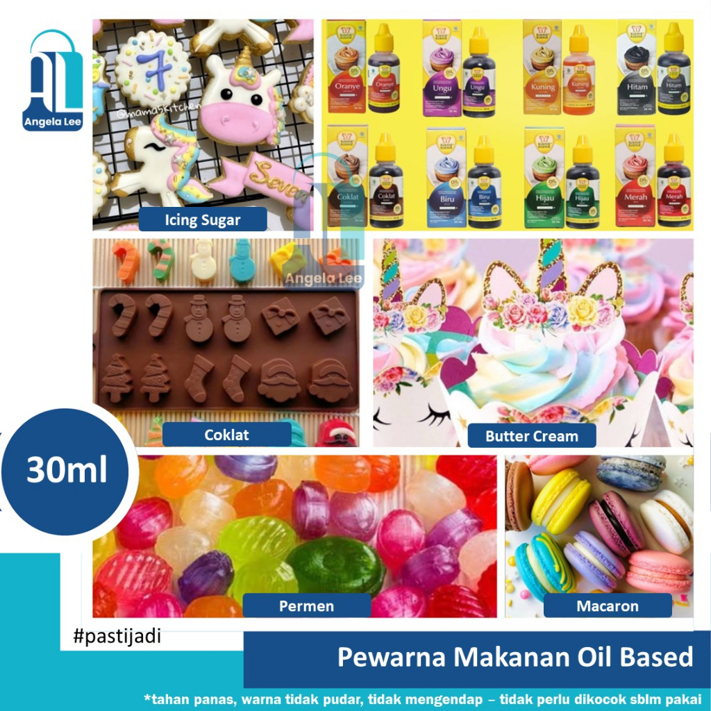 Koepoe Koepoe Pewarna Makanan Food Colouring Oil Based Halal 30ml Macaroon ButterCream