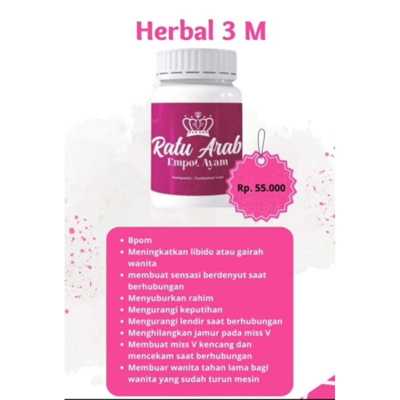 herbal 3m ratu arab /spray 3s ratu arab