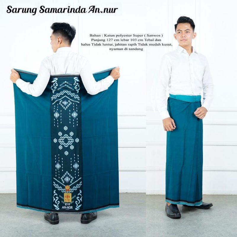 Aulia - Sarung Samarinda Polos Annur//Sarung Tumpal Motif Bunga