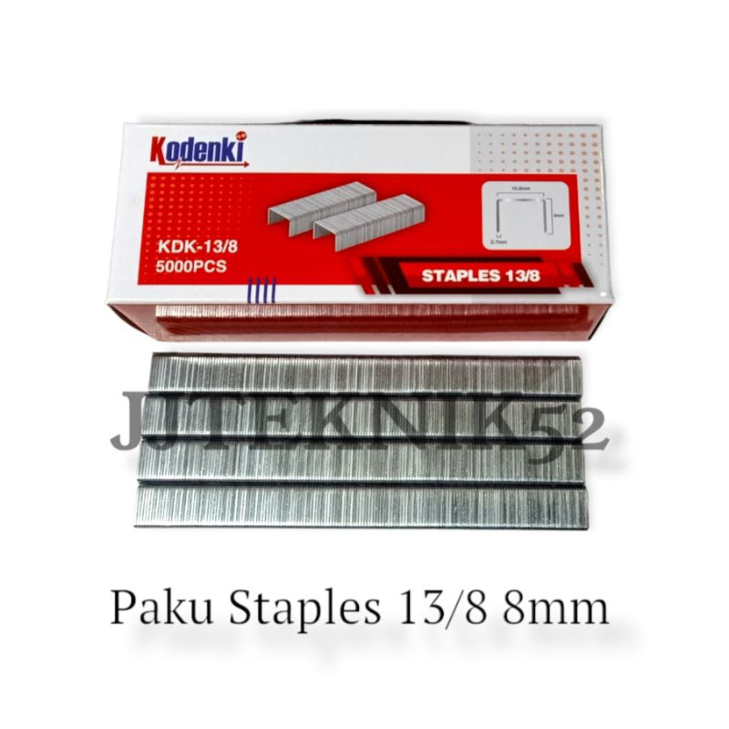 

ISI PAKU TEMBAK 13/8 8MM - ISI STAPLES ANGIN 13/8 8MM KODENKI