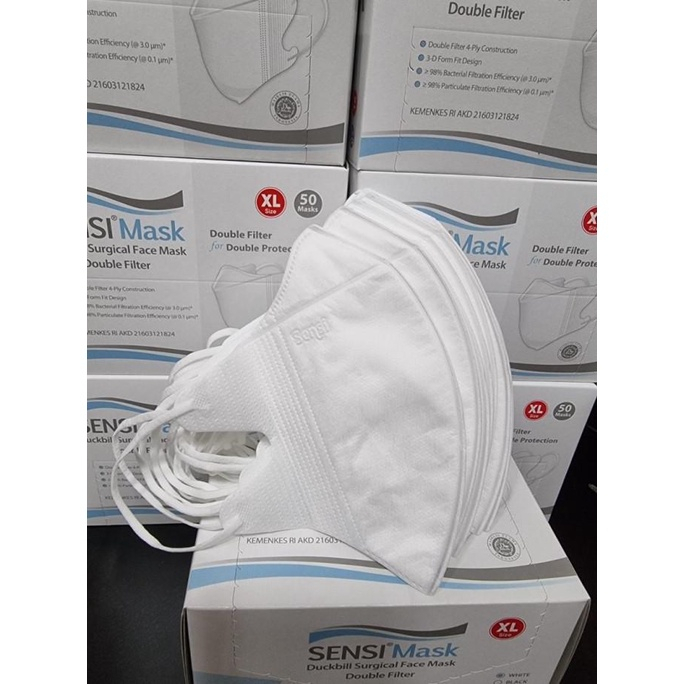 Masker Sensi Duckbill XL Sachet isi 6 pcs