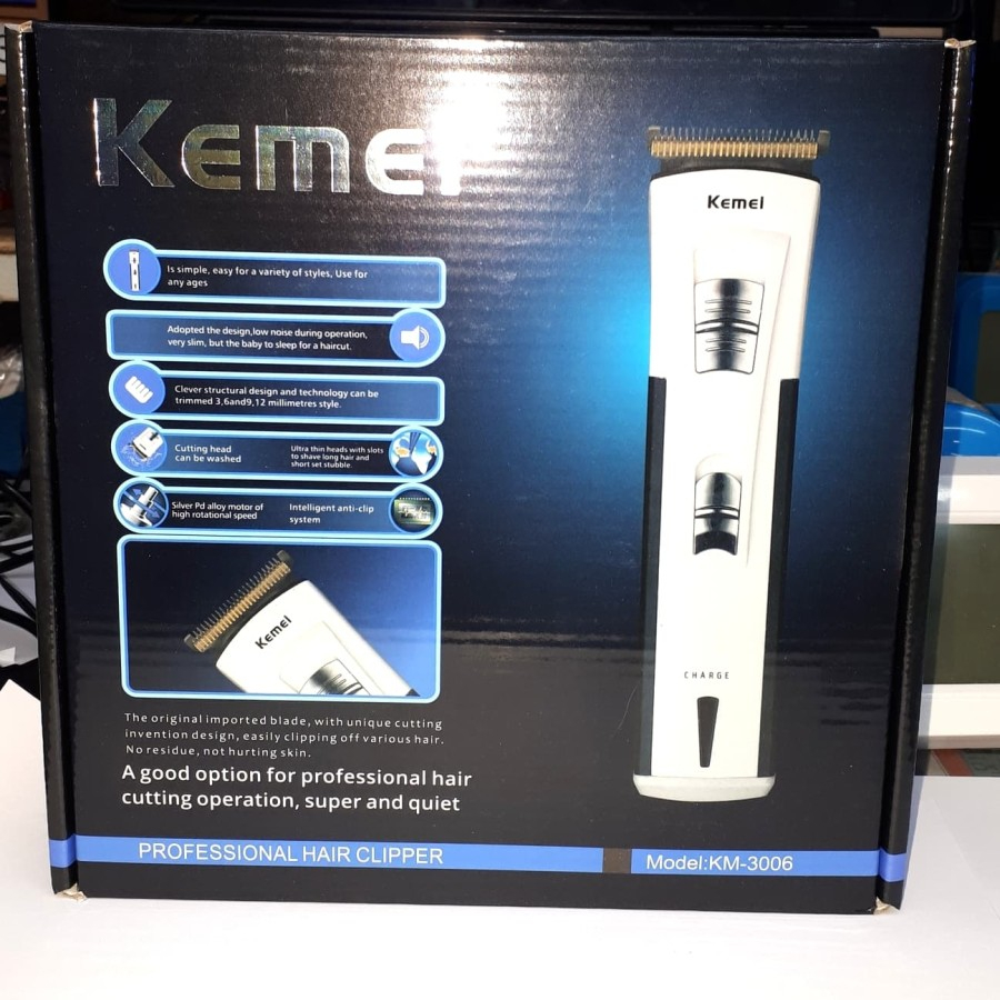 COD Alat Cukur Rambut Kemei KM-3006 / Hair Clipper / Original  Alat Cukuran Rambut Kemei KM-3006