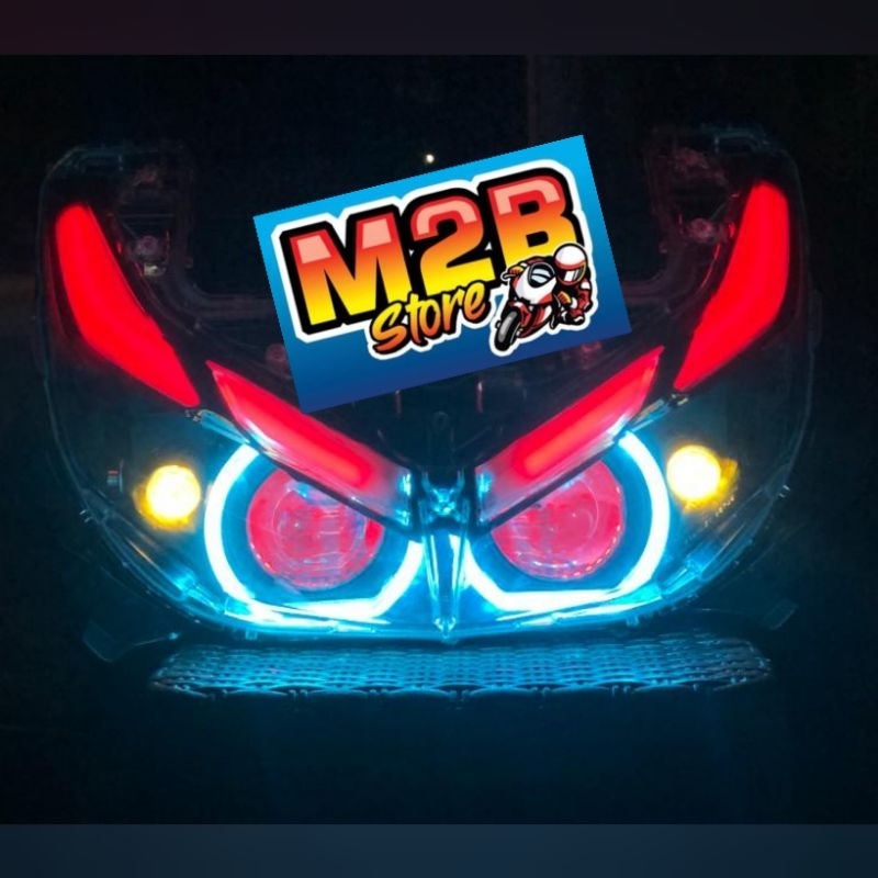 1 Set Reflektor Biled projector projie 2,5 inch Bullaes AES Turbo SE experience Gen 3 New aerox conn