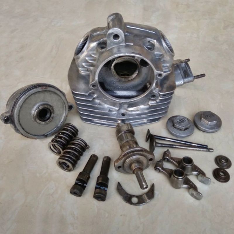 Original Set Blok Kop Silinder Honda CB K2 Glatik CB 100 125 Ori Copotan Motor JAPAN Cylinder Head B