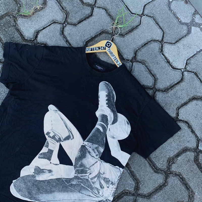 TS GIVENCHY BASKETBALL PARIS BLACK HITAM BAJU KAOS