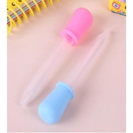 Pipet Tetes Obat Bayi 5ml Feeder Dropper Ukuran 5 ml Alat Bantu Minum Baby Medicine BPA Free Silikon Vitamin Asi n