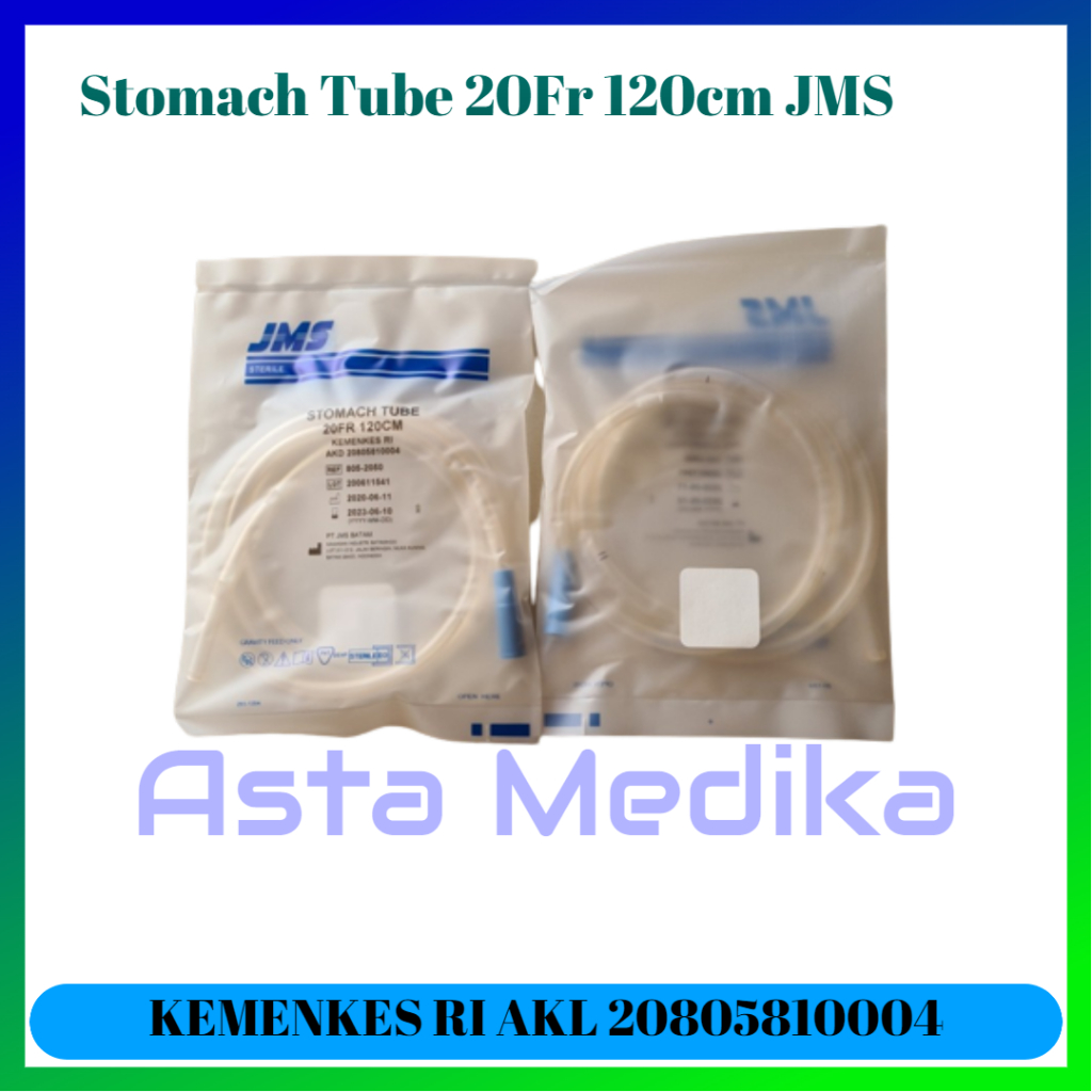 Stomach Tube NGT JMS Fr20 120cm - Stomach Tube 20Fr 120cm JMS - Selang Makan JMS Fr20 120cm