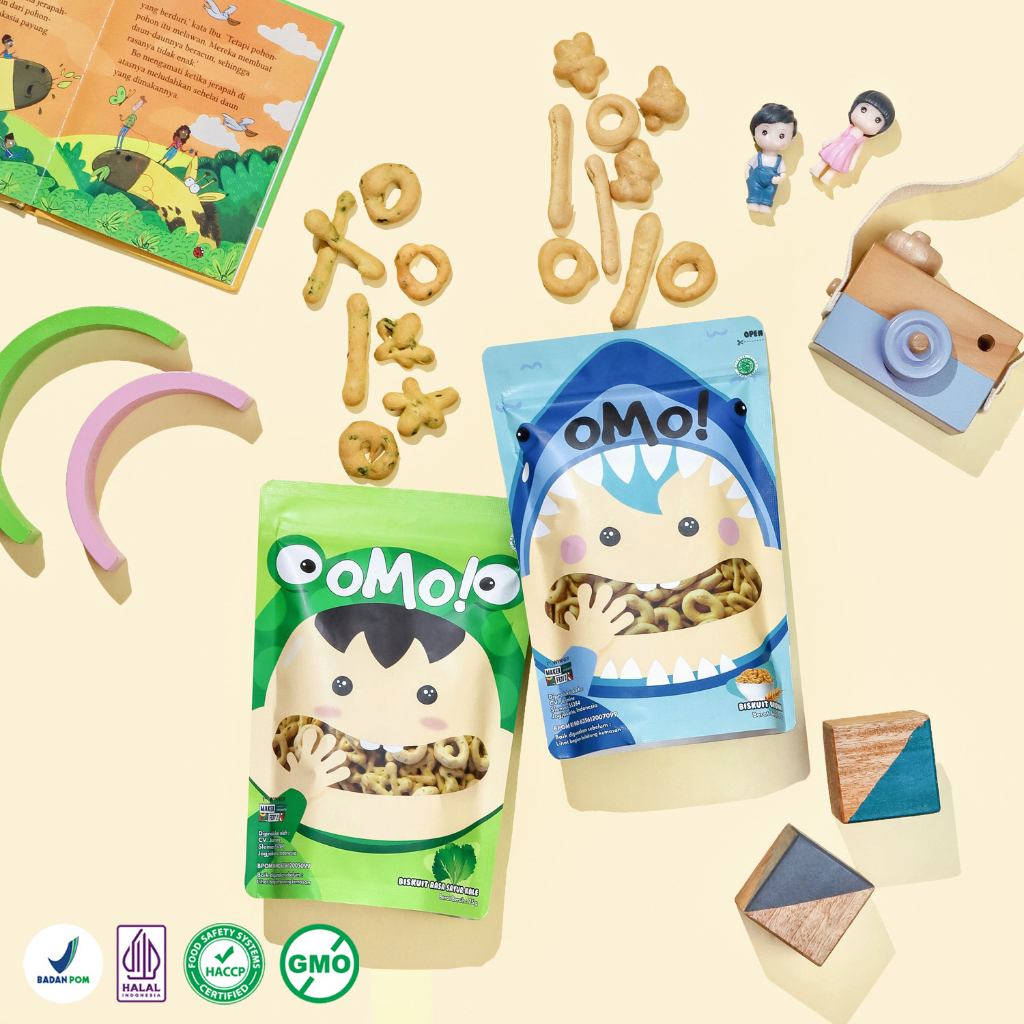 OMO! Puff Kale - Snack Sehat Bayi 1 Tahun++