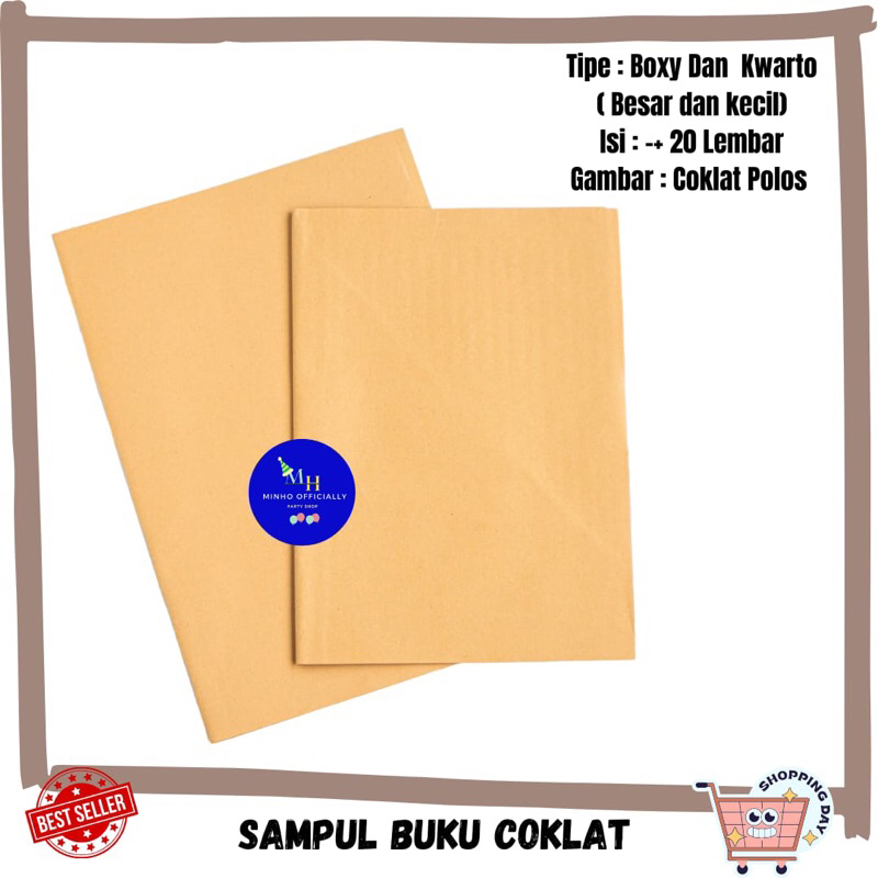 

Sampul Buku Coklat Polos - Ukuran Boxy dan Kwarto 38-58