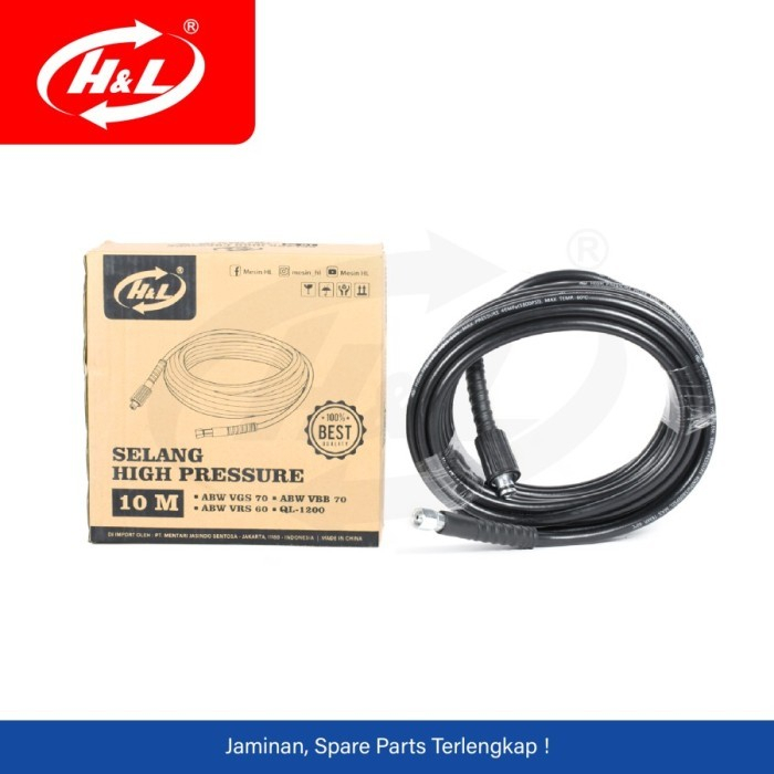H&L/HL Selang Jet Cleaner VGS/VBB 70/QL 1200/QL1200 - 15 Meter/M/15M