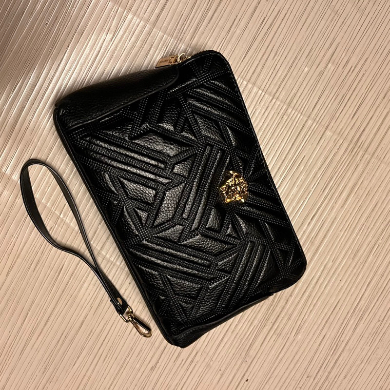 Clutch Versace import leather handbag pria Versace clutch pria branded