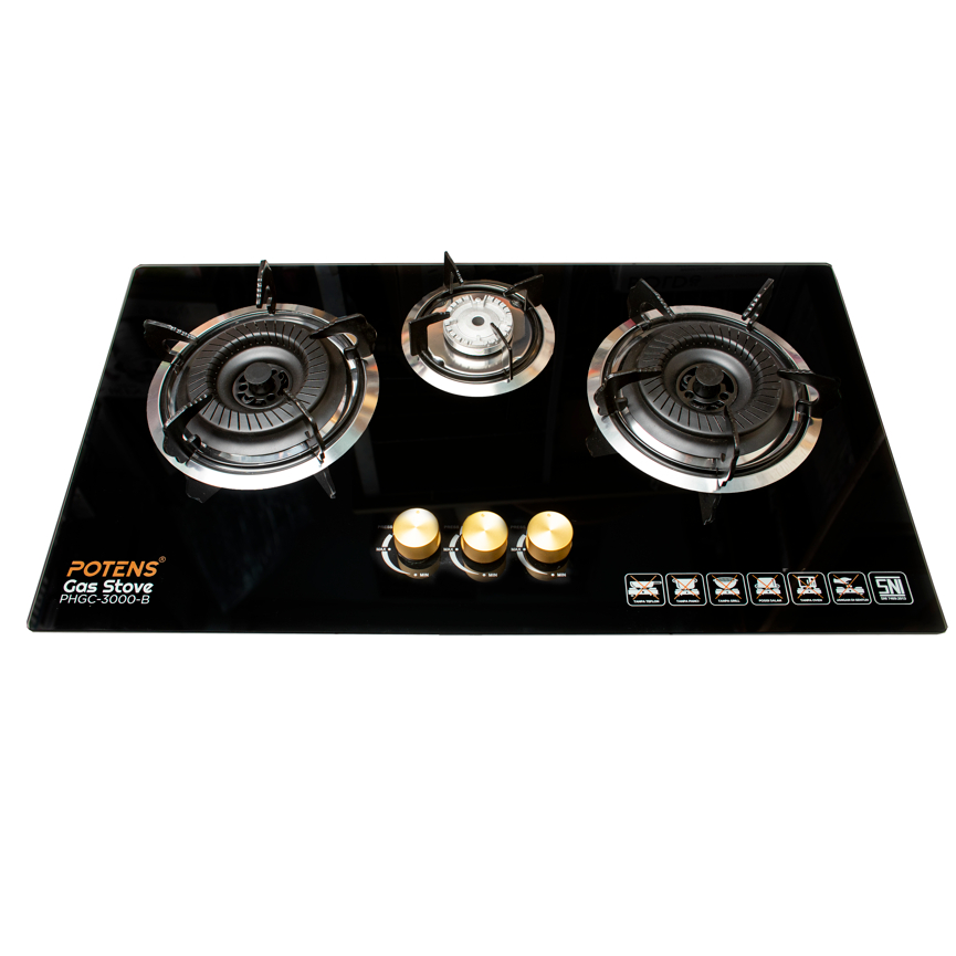 Kompor Gas Tanam 3 Tungku Potens PHGC-3000-B