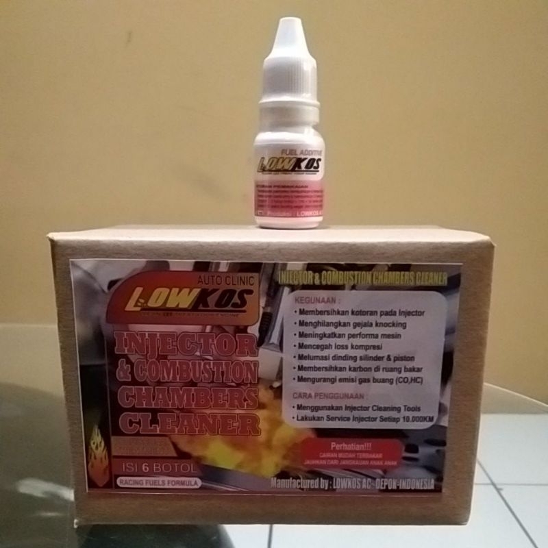 LOWKOS - 1 dus (6 botol @50ml) CAIRAN INFUS INJEKSI Bonus 1 Botol Fuel Additive 12 ml