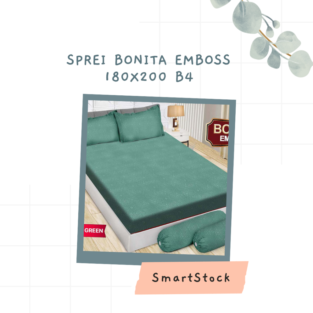 Ss Sprei Polos Embos Bonita 180 B4 Emboss Bantal 4 PART A Mix 180x200 King Size No 1 Jacquard