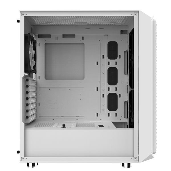 Montech AIR X MESH ARGB ATX Tempered Glass Gaming Case - White