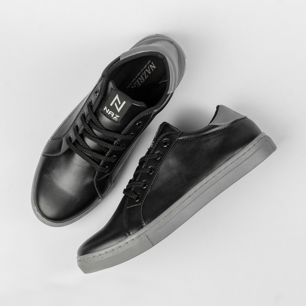 GEVA BLACK - KING010 - Sepatu Pria Original Sepatu Sneakers Pria Sepatu Casual Pria Sepatu Pria Keren Sepatu Hitam Pria