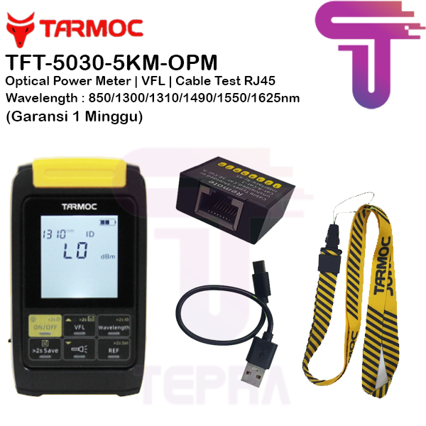 Tarmoc TFT-5030-5KM-OPM |Mini OPM -50~+30dB | VFL | LAN Tester |Senter