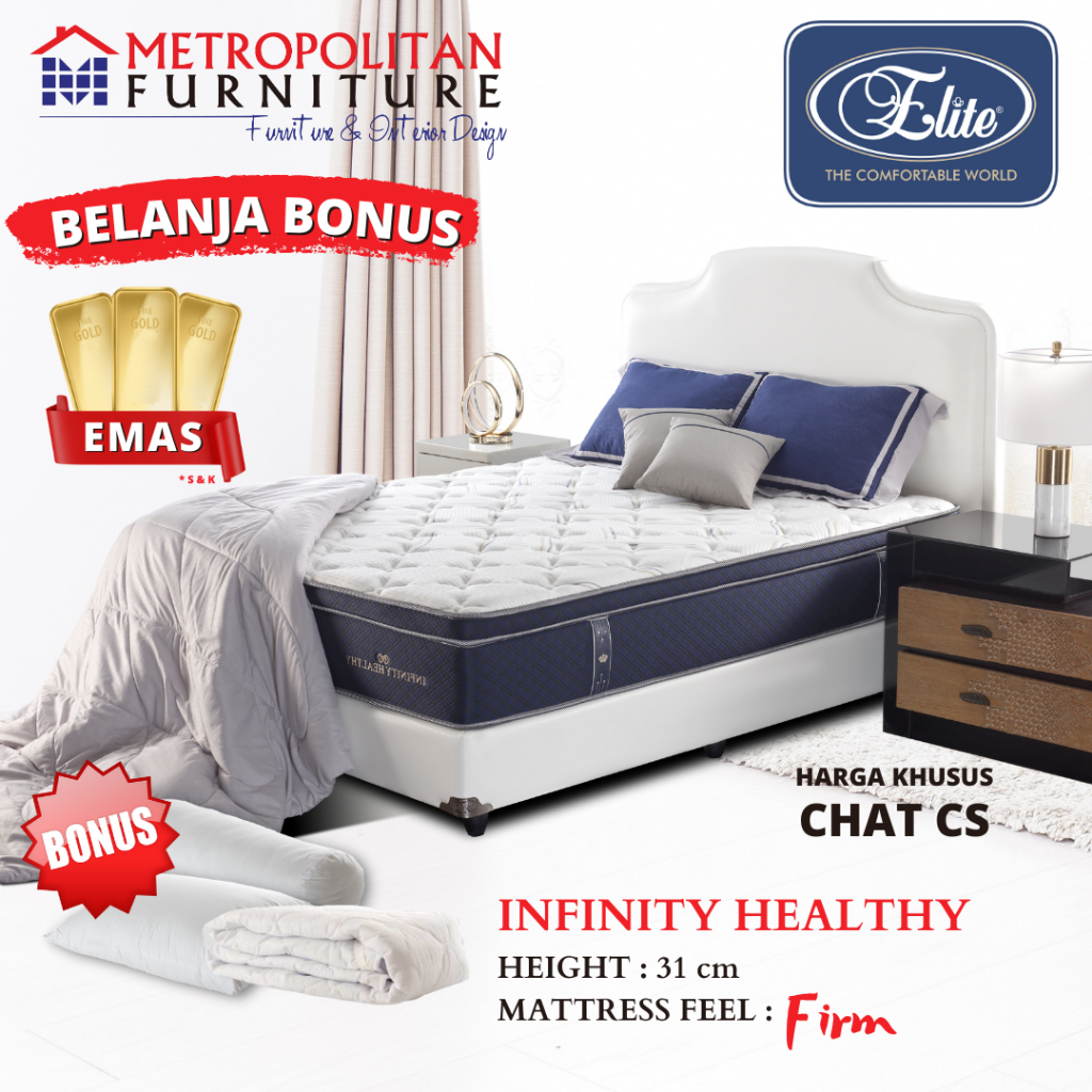 Kasur Springbed Elite Healthy Spring bed matras