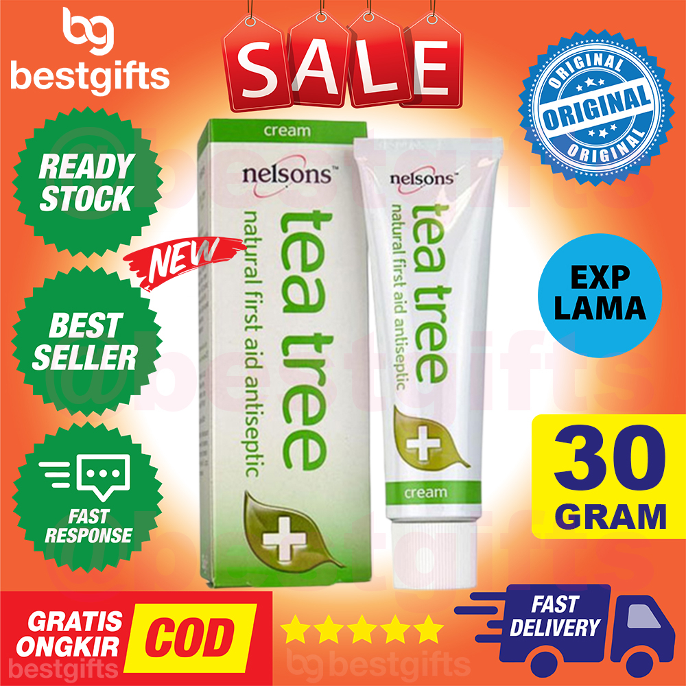 NELSONS TEA TREE CREAM 30 GRAM SALEP KRIM INFEKSI IRITASI PENYAKIT KULIT ANTISEPTIK
