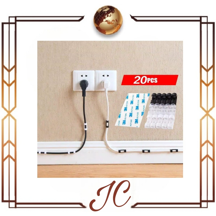 (JC) Klip Kabel Organizer Cable Clip Per pack Pengikat Kabel