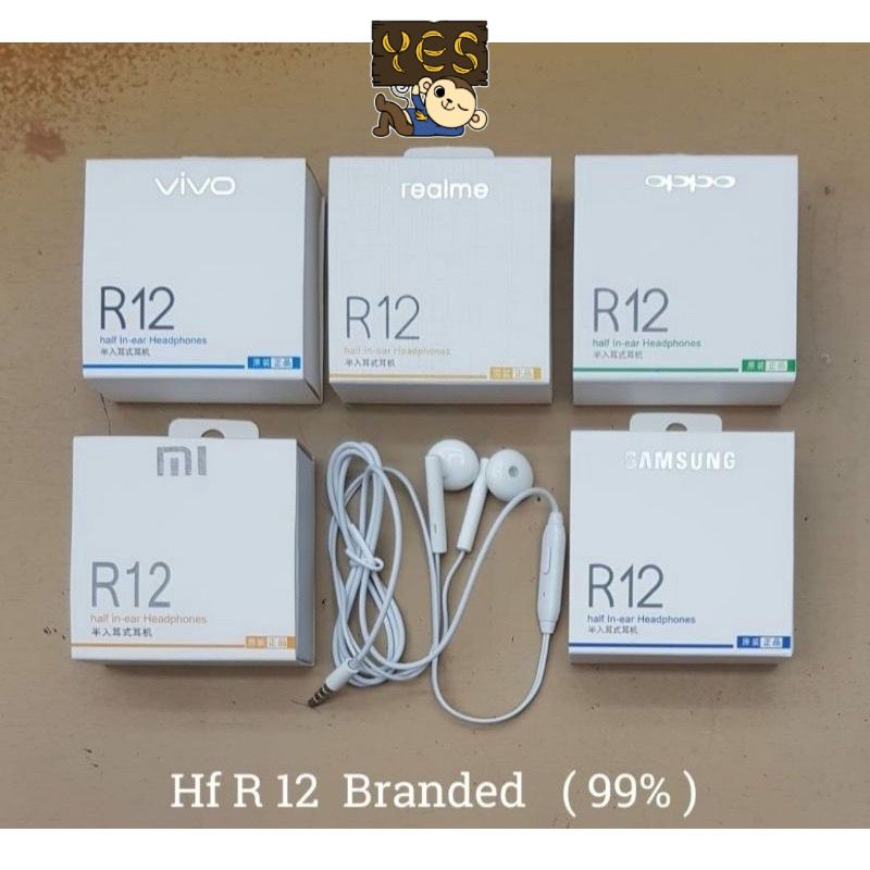 Hf R12 Branded Pack Kecil Kualitas Suara Bagus PROMO SEN