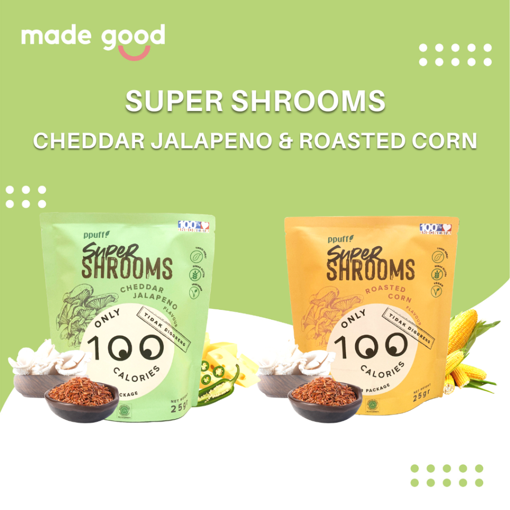 

Ppuff! Super Shrooms Roasted Corn & Cheddar Jalapeno 25gr