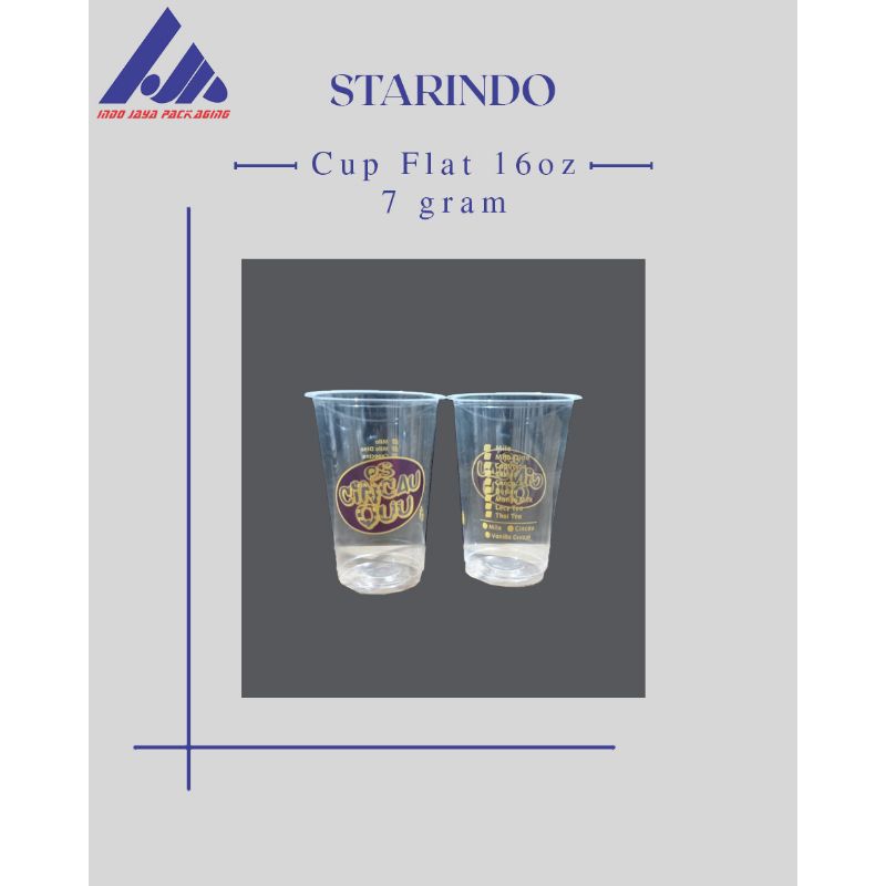 printing cup 4 warna SJP 12oz,14oz,16oz (7gr)