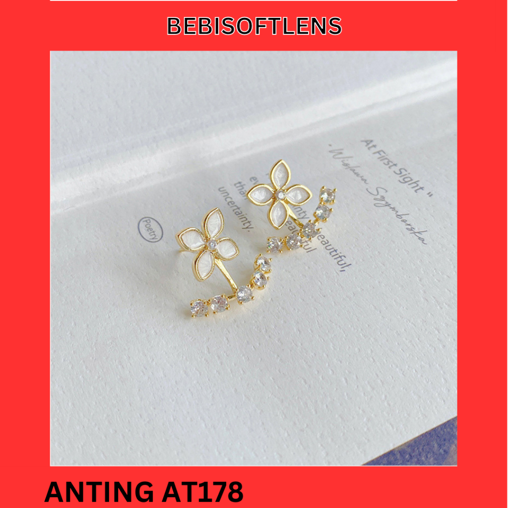 Anting AT 178 S925 Korea Anting Unik Lucu Keren Fashion Wanita  /Deluna / BB