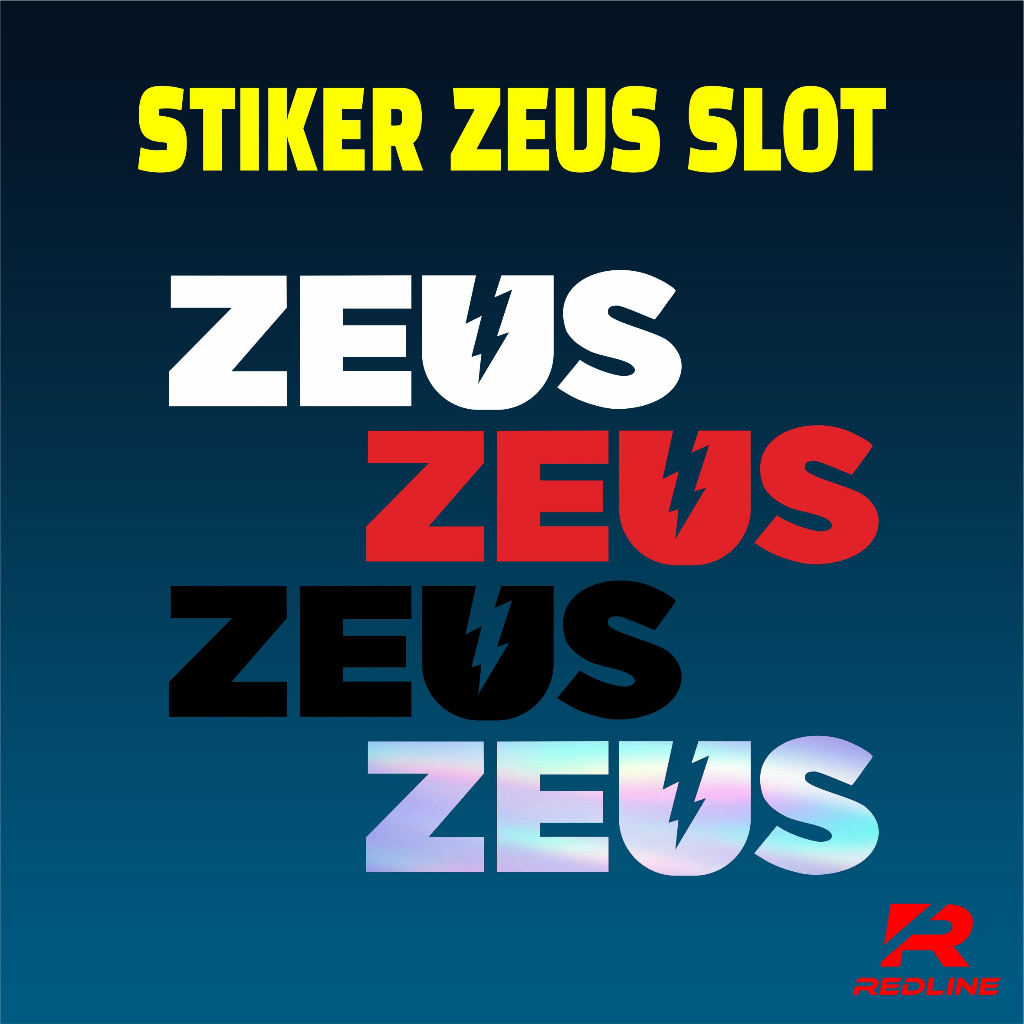 STIKER SLOT ZEUS BAHAN CUTTING
