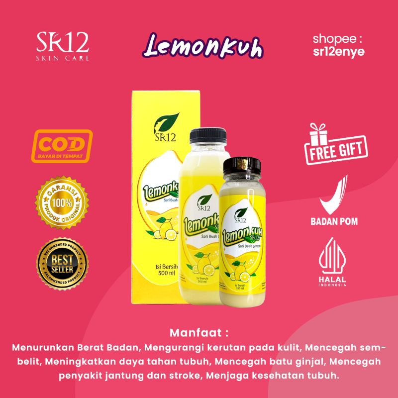 

(HADIAH GRATIS) Lemonkuh SR12 Perasaan Lemon ASLI Vitamin C Tubuh Air Lemon Lemon Asli Buah Lemon Sari Lemon