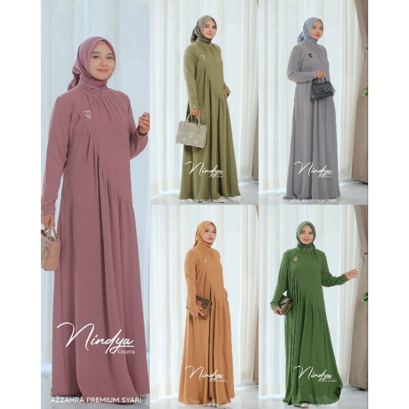 Nindy dress (Dres saja) by azzahra premium syarii