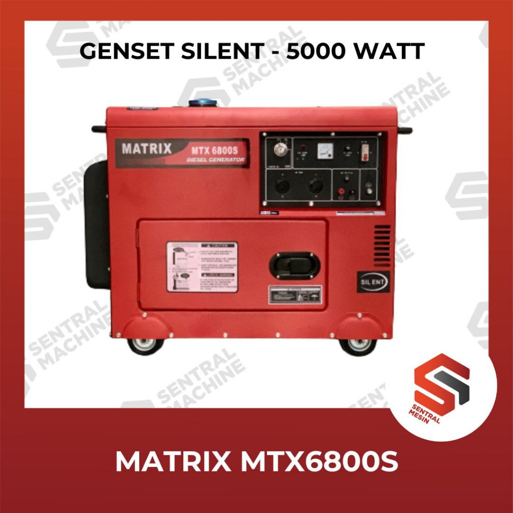 Genset Matrix MTX 6800 S - 5000Watt
